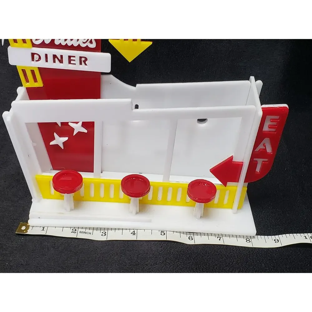 Handmade Colorful Vintage Birdie's Diner Bar Style Stool Bird Feeder Perch